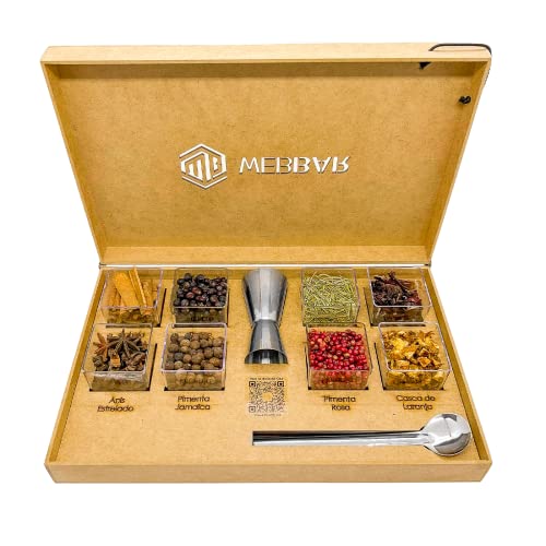Kit Gin Tônica 8 Especiarias + Colher + Dosador