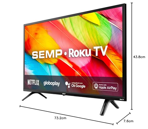 Smart TV LED 32' HD Semp 32R6500 - Wifi, HDMI, USB