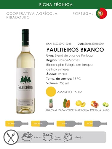Pauliteiros Vinho Português Branco 750Ml