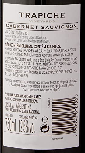 Vinho Tinto Trapiche Vineyards Cabernet Sauvignon 750 Ml Trapiche Cabernet Sauvignon