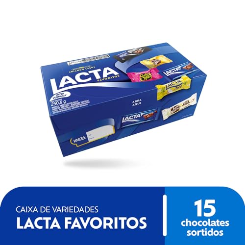 Lacta Favoritos - Caixa de variedades chocolates, 250,6g