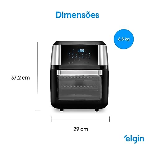 Fritadeira Forno Oven Fry 4 em 1 Elgin 12 Litros 220V - Assa, Frita sem óleo, Desidrata e Reaquece - Airfryer