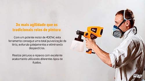WAP Pistola de Pintura WAP EPP400 com Regulagem de Spray 900ml 400W 127V
