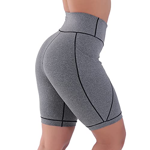 Kit com 02 Bermudas Fitness Bolso Play Click Mais Bonita (G, Preto/Cinza)