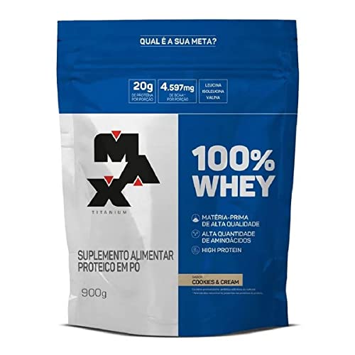 100% Whey Refil (900G) - Cookies and Cream - Max Titanium