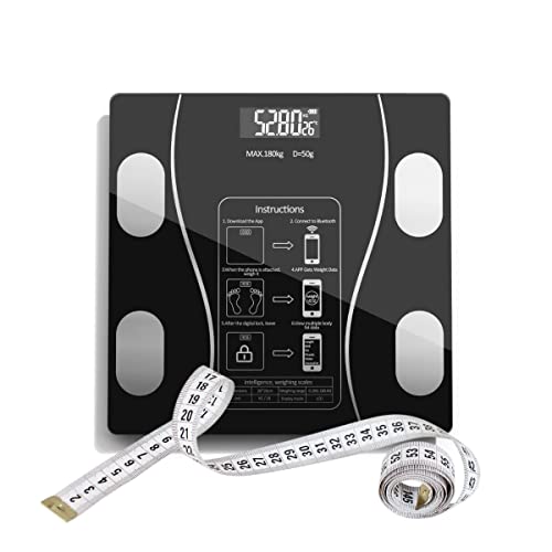 Balança Digital Bioimpedância Com Bluetooth Aplicativo Peso Analisador Corporal Gordura 180kg