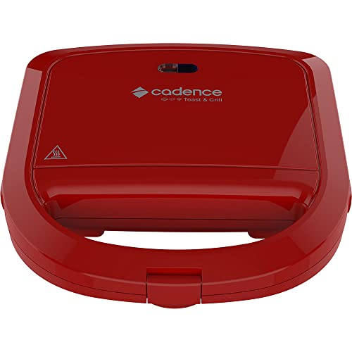 Sanduicheira Minigrill Cadence Colors Vermelha 127V - SAN261, Modelo:SAN261-127V