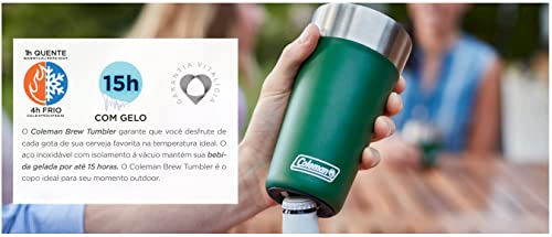 Copo Térmico com Tampa 600ml Verde Coleman