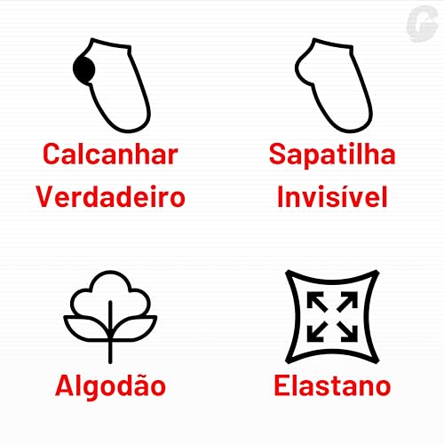 Kit 12 Pares Meias Sapatilha Invisível Esportiva Active Mash Algodão | 12 Pretas | 39-44