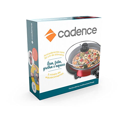 Panela Elétrica Multifuncional Vermelho, 110v, Cadence