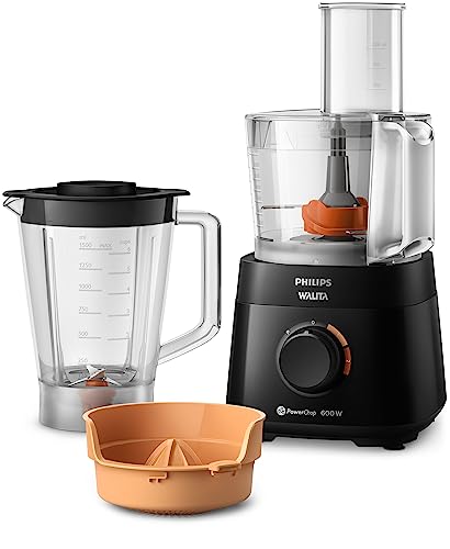 Multiprocessador PowerChop 600 Plus, Philips Walita, 4 em 1, Preto 600W, 110v - RI7300/93