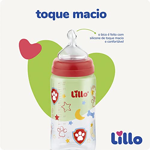 Mamadeira Patrulha Canina Bico Silicone 6m+ Neutra - Lillo