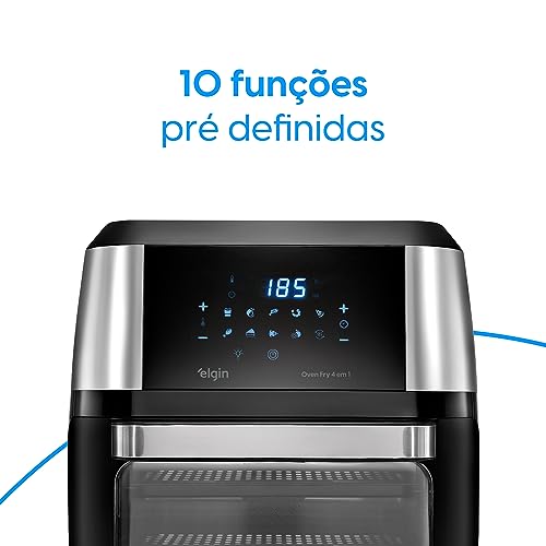 Fritadeira Forno Oven Fry 4 em 1 Elgin 12 Litros 220V - Assa, Frita sem óleo, Desidrata e Reaquece - Airfryer