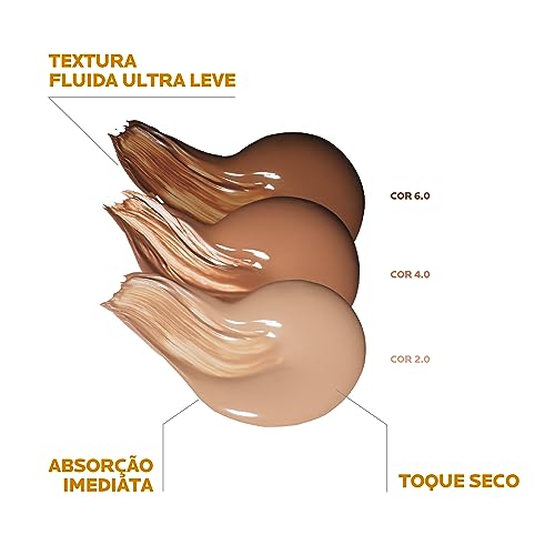 La Roche Posay Anthelios Airlicium Protetor Solar Facial Antioleosidade Cor 6.0 Reduz E Controla A Oleosidade Fps50 Textura Fluida Ultra Leve 40G