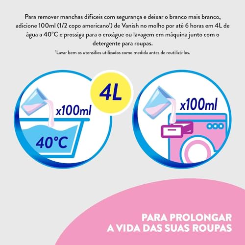 Vanish Tira Manchas Líquido Multiuso 1 5L Para Roupas Coloridas
