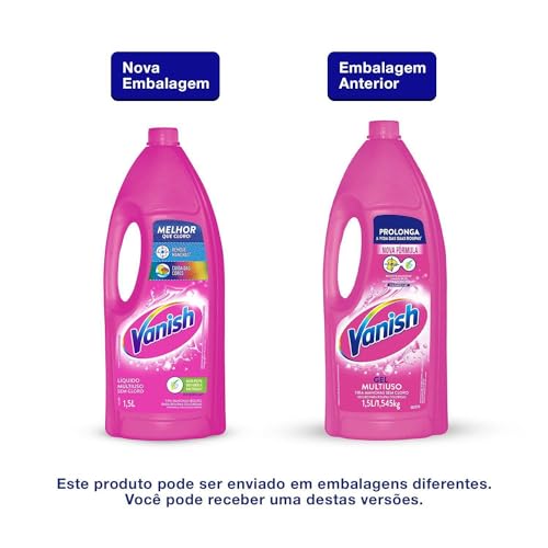 Vanish Tira Manchas Líquido Multiuso 1 5L Para Roupas Coloridas