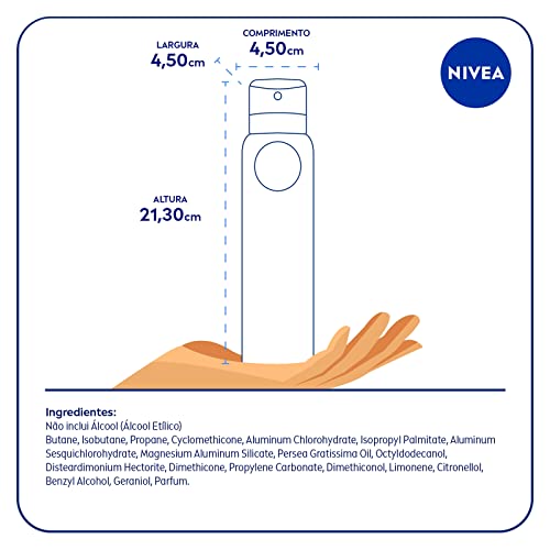 NIVEA Desodorante Antitranspirante Aerossol Dry Comfort 200ml - Proteção eficaz de 48 horas contra suor e mau odor, com 2x mais ativos hidratantes, garantindo axilas secas e saudáveis