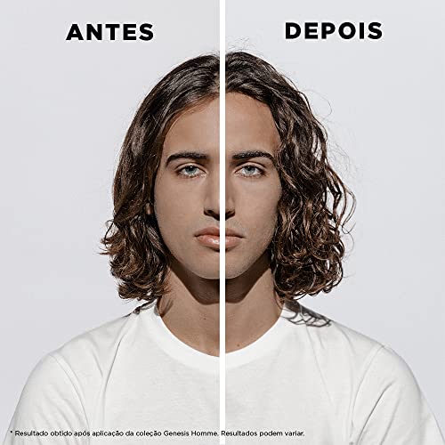 Kérastase Shampoo Genesis Homme Bain de Force Quotidien, Cabelos com queda, Prevenção da queda, Creatina, Raiz de gengibre, 250 ml