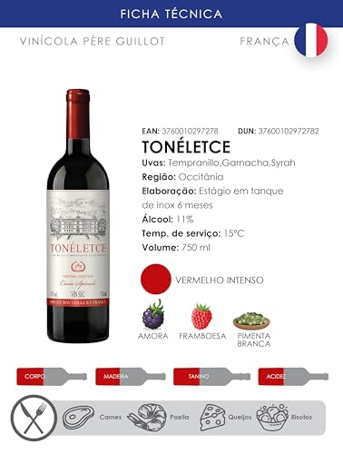 Tonéletce Vinho Tinto Francês 750Ml