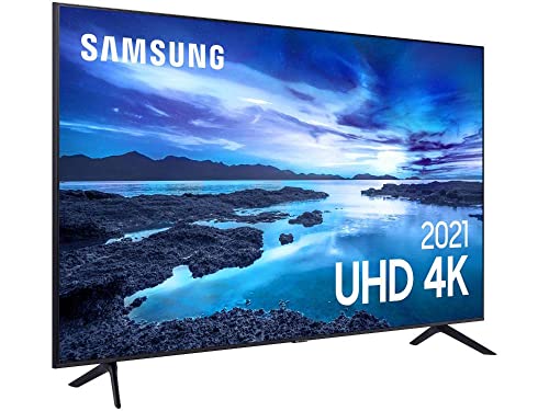 Smart TV LED 60" 4K UHD Samsung UN60AU7700 - Wifi, HDMI, USB
