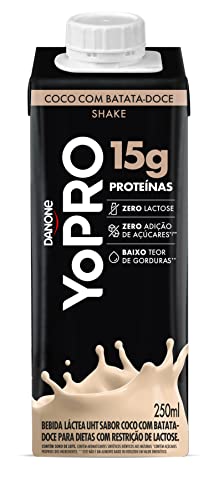 YoPRO, Pack Yopro Bebida Láctea Uht Coco com Batata Doce 15G de Proteínas 250 Ml -12 Unidades