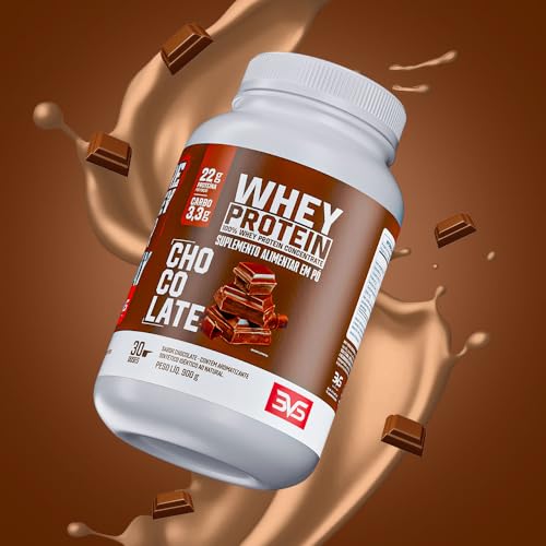 Whey Concentrado 100% Whey Protein 3VS Nutrition - 900g (Chocolate)