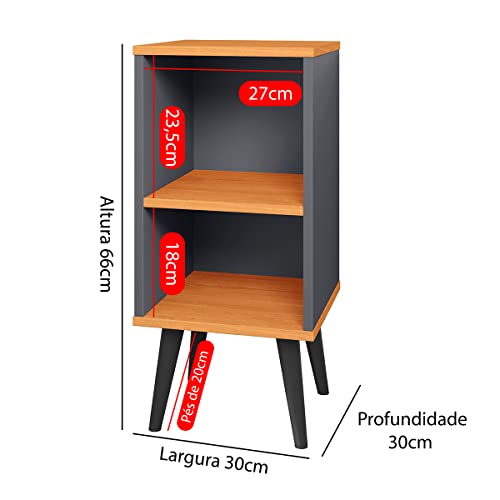 Conjunto Cabeceira Cama Casal 1,40 Com Mesa de cabeceira Quarto Luxo (Cinza - Cinza/Cinamomo)