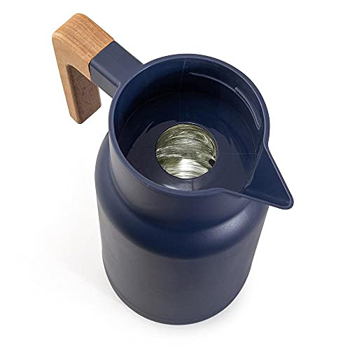 Garrafa Térmica Wood Fashion Azul 1 L Termopro Glass