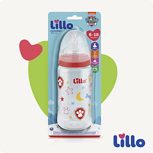 Mamadeira Patrulha Canina Bico Silicone 6m+ Neutra - Lillo