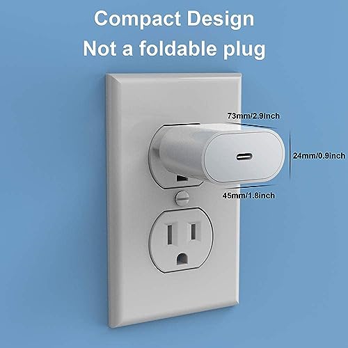 Kit Carregador para iPhone Turbo 30W e Cabo USB Tipo-C PD Compatível com iPhone 11 12 13 14 PRO PLUS PRO MAX/iPad