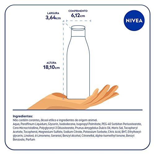 NIVEA Hidratante Corporal Milk Pele Seca - Nutrição intensa para pele seca a extrasseca, com fórmula cremosa que deixa a pele macia, cheirosa e hidratada por 48h - 200ml