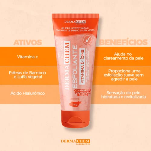 Gel Facial Esfoliante Vitamina C, 100 G, Dermachem