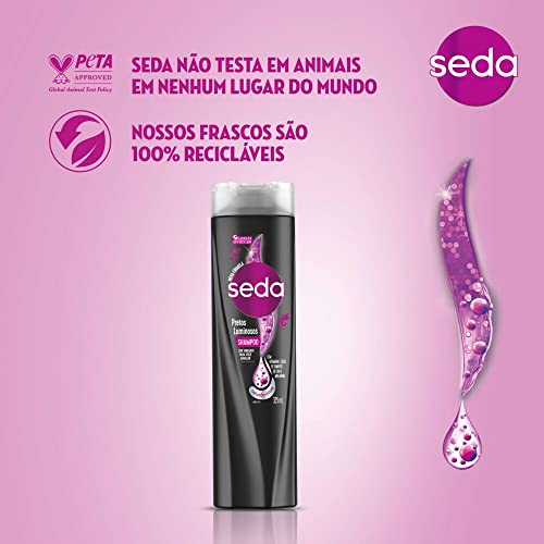 Seda Pretos Luminosos Shampoo Uso Diário, 325 ml