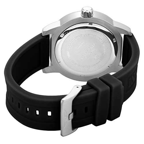Invicta Relógio masculino especial de aço inoxidável, Preto, Relógio de quartzo
