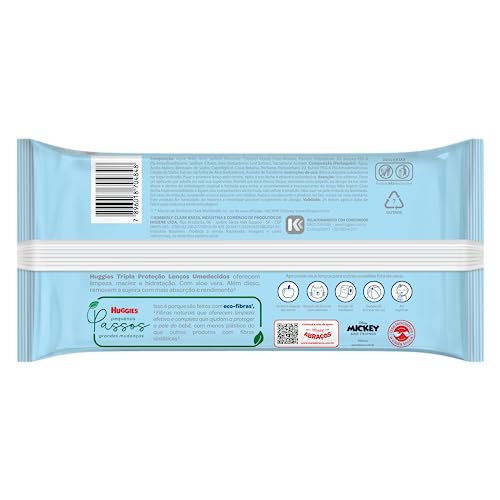Huggies Lenço Umedecido Tripla Proteção Regular 88 unidades