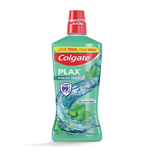 Colgate Plax - Enxaguante Bucal, Fresh Mint, 750mL