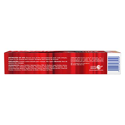 Colgate Creme Dental Clareador Luminous White Carvão Ativado 140G