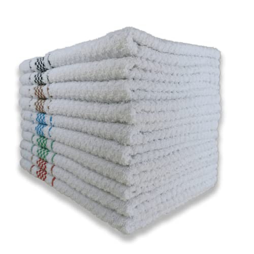 Kit 05 Pano de Prato Atoalhado Para Cozinha Felpudo Premium Gourmet 45x70cm 370g/m² 100% Algodão - Sortido