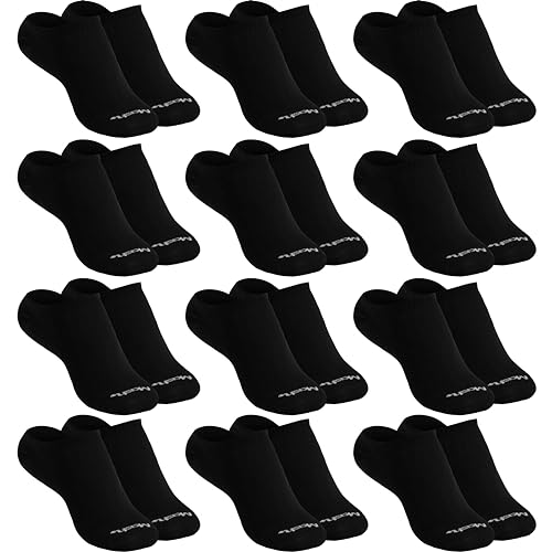 Kit 12 Pares Meias Sapatilha Invisível Esportiva Active Mash Algodão | 12 Pretas | 39-44