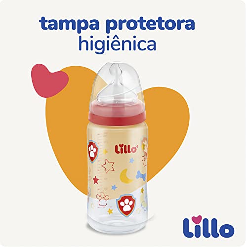 Mamadeira Patrulha Canina Bico Silicone 6m+ Neutra - Lillo