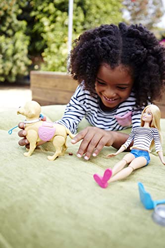 Barbie Passeio Com Cachorrinho Mattel Loira