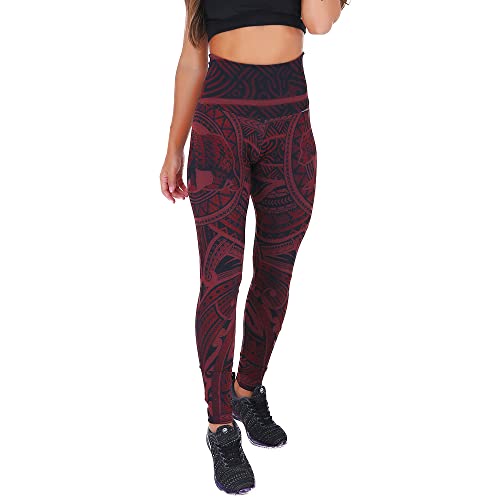 Kit com 3 Leggings Mescla Sublimadas Cintura Alta Suplex (P, Maori/Spider/Lua)