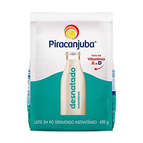 Piracanjuba Leite Pó Desnatado Instântaneo Pouch 600G