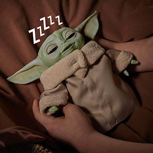 STAR WARS Figura The Child (Baby Yoda) Animatronic Inspirado na Série The Mandalorian - F1119 - Hasbro, Verde e bege