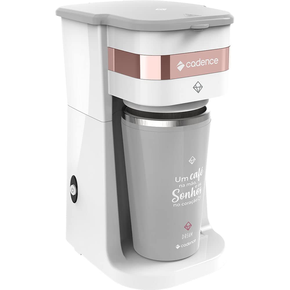 Cafeteira Elétrica Cadence Dream Rosé Gold com Copo Térmico - 127V