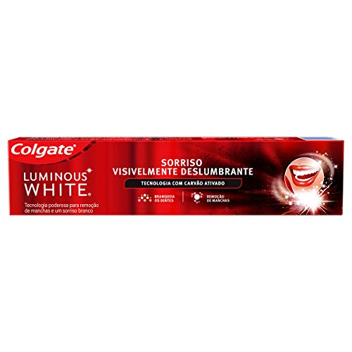 Colgate Creme Dental Clareador Luminous White Carvão Ativado 140G