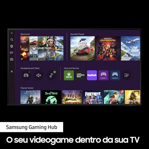 Smart TV Samsung Crystal UHD 4K 43CU8000 2023 Design AirSlim Painel Dynamic Crystal Color Tela 43" 43"