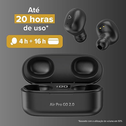 Fone de Ouvido Bluetooth Sem Fio TWS Air Pro GO 2.0 i2GO com Estojo de Carregamento - i2GO PRO