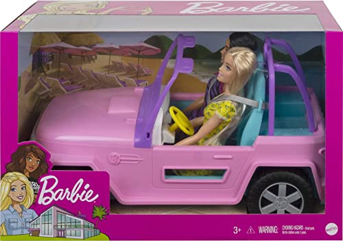 Barbie Veículo para Boneca Jeep com Boneca e amigo