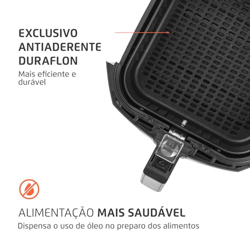 Fritadeira Sem Óleo Air Fryer 4L, Mondial, Preto/Prata, 1500W, 110V - AFN-40-BFS